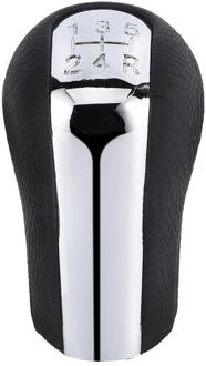 5 Speed Auto Versnellingspook Pookknop Hoofd Plastic Voor Toyota Corolla /RAV4 /Verso /Avensis /Yaris/Vitz Zwart Pu Leer + Pvc