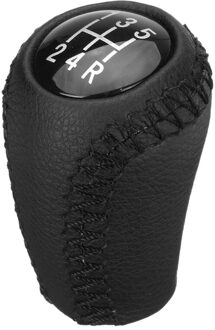 5-Speed Pu Lederen Pookknop Hoofd Shifter Zwart Voor Mazda 3 5 6