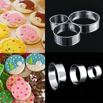 5 stainless steel cake cutter mold set round cake fondant mold portable biscuit mold kitchen gadget bake accessorie