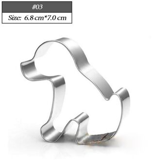 5 Stijlen Dier Hond Bot Poot Cookie Cutter Mold 3D Suiker Ambachtelijke Pastry Biscuit Fondant Taart Bakvorm Diy cake Decorating