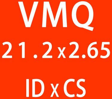 5 Stk/partij Rode Siliconen O-Ring Siliconen/Vmq ID21.2/22.4/23.6/25/25.8/26.5/28/30*2.65Mm Dikke O Ring Seal Rubber Ringen Pakking Washer ID21.2mm