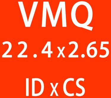 5 Stk/partij Rode Siliconen O-Ring Siliconen/Vmq ID21.2/22.4/23.6/25/25.8/26.5/28/30*2.65Mm Dikke O Ring Seal Rubber Ringen Pakking Washer ID22.4mm