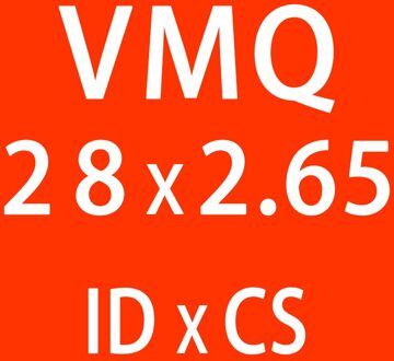 5 Stk/partij Rode Siliconen O-Ring Siliconen/Vmq ID21.2/22.4/23.6/25/25.8/26.5/28/30*2.65Mm Dikke O Ring Seal Rubber Ringen Pakking Washer ID28mm