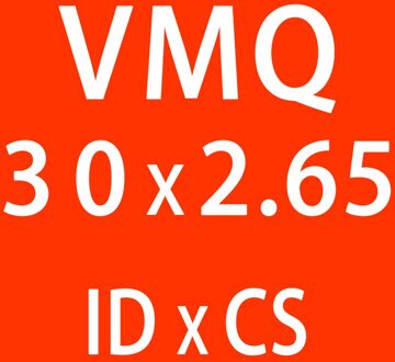 5 Stk/partij Rode Siliconen O-Ring Siliconen/Vmq ID21.2/22.4/23.6/25/25.8/26.5/28/30*2.65Mm Dikke O Ring Seal Rubber Ringen Pakking Washer ID30mm