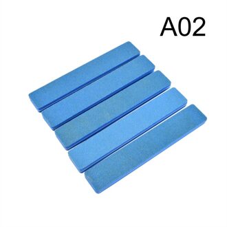 5 Stk/partij Schuurpapier Nagelvijl Lime 100/180 Dubbele Side Schuren Buffer Blok Set Grey Nagelvijlen Voor Uv Gel Polish manicure Tool A02-5stk