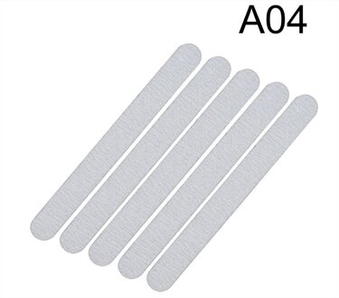 5 Stk/partij Schuurpapier Nagelvijl Lime 100/180 Dubbele Side Schuren Buffer Blok Set Grey Nagelvijlen Voor Uv Gel Polish manicure Tool A04-5stk