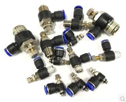 5 Stks 10mm SL10 SL10-01 SL10-02 SL10-03 SL10-04 Pneumatische quick L type gasklep pneumatische joint fittingen SL10 04