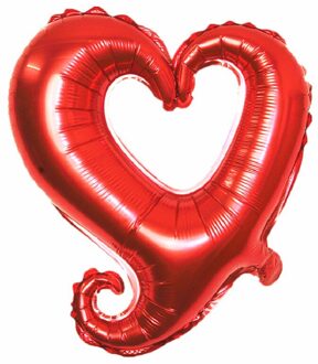 5 stks 18 inch Hartvorm Folie Ballonnen Bruiloft Gelukkige Verjaardag Party Nieuwjaar Ballon Event Viering Souvenirs Gunsten 5stk-6