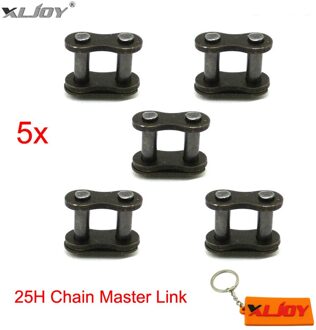 5 stks 25 H Chain Master Link Voor 2 Takt 33cc 43cc 47cc 49cc Mini Moto Kids Gas E Scooter ATV Quad Mini Dirt Pocket Bike