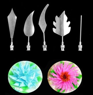 5 stks Cake Gelatine Pudding Nozzles Bloem 3D Jello Jelly Art Naalden Taart Tools Voor Kerst Bakvormen