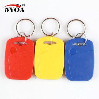 5 stks IC + ID UID 13.56 MHZ Veranderlijk Writable Herschrijfbare Composiet Key Tags Keyfob Dual Chip Frequentie + RFID 125 KHZ T5577 EM4305