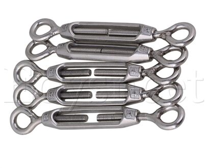 5 stks M4 Europese Stijl Spanschroef Draad Touw Spanning 304 Rvs Eye & Eye