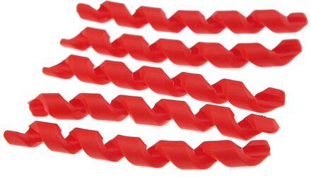 5 Stks/pak Fiets Remkabel Behuizing Bescherming Rubber Fiets Frame Bescherming Remleiding Shift Kabel Plastic Rubber Mouwen rood