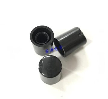 5 stks/partij 12*16MM potentiometer, knop, 6 MM, zaagtand gat potentiometer, bijpassende cap, zwarte riem indicatie