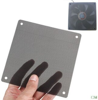 5 Stks/partij 120Mm Cuttable Zwarte Pvc Pc Fan Stoffilter Stofdicht Case Computer Mesh