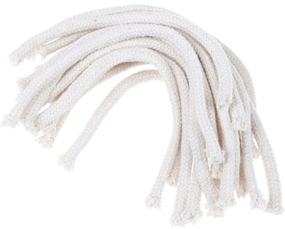 5 Stks/partij 15Cm Lange Ronde Katoen Kerosine Olie Lamp Wieken Brander Alcohol Lont Touw Katoenen Lont Diy Fysieke Materialen wit