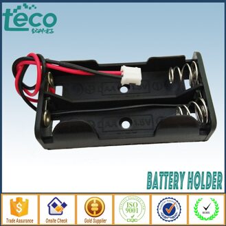 5 Stks/partij 2 AA Batterij Houder 1.5 V Parallel met 100mm JST 2.0 Connector Batterij Opbergdoos TBH-2A-2A-WP-C2
