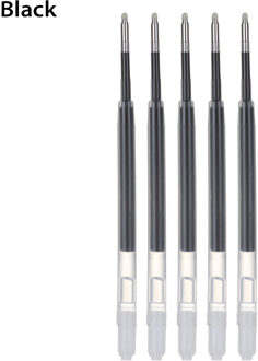 5 stks/partij Blauw Inkt Gel Pen Refill Opladen vervanging Metalen Pers Roterende Neutrale Vullingen 0.5MM Handtekening Water Refill zwart