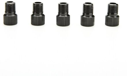 5 Stks/partij Fiets Valve Adapter Luchtpomp Converter Presta Aan Schrader Mtb Racefiets Band Gas Valve Adapter Tube Pomp reparatie Tools zwart