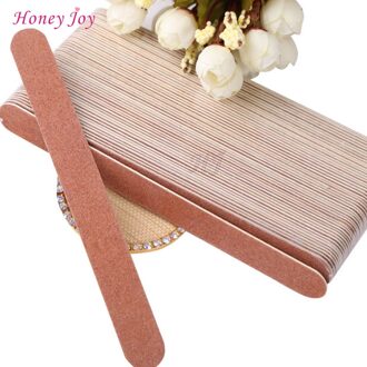 5 stks/partij Goed Fit Nagels Rand Houten Nagelvijlen 0.15mm Dunne Manicure Natuurlijke Nagels Bestand Dubbelzijdig Grofheid Grit 100/120