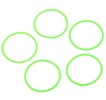 5 Stks/partij Groen Fluorescerend/Zwart 42Mm Waterdichte O-ring Afdichtingen Voor C8 Zaklamp