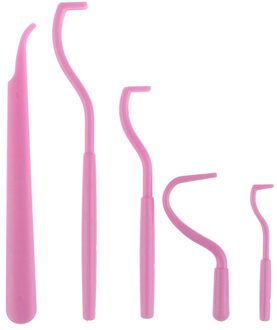 5 Stks/partij Huisdieren Tick Removal Tool Dual Tanden Tick Twister Katten Honden Schoonmaakproducten Mijten Twist Haak Remover Haak Huisdier levert Roze