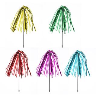 5 Stks/partij Kat Speelgoed Veer Wand Speelgoed Draad Chaser Wand Speelgoed Stok Kitten Kat Teaser Turkije Veer Interactieve Stick Willekeurige kleur 02