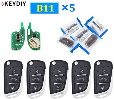 5 Stks/partij KD900 KD900 + KD200 URG200 Mini Kd KD-X2 Afstandsbediening 3 Knop Sleutel Ds Stijl B Serie Afstandsbediening autosleutelzakje B11