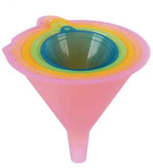 5 Stks/partij Kleurrijke Plastic Trechter Kleine Medium Grote Set Olie Medium Trechter Verscheidenheid Grote Vloeistof Li Kleine Olie Verscheidenheid C5R7 ki N7U9