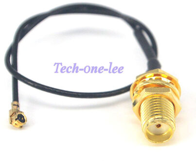 5 stks/partij Mini PCI U. FL naar SMA connector Antenne WiFi Pigtail Kabel IPX naar SMA extension