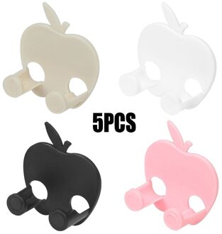 5 Stks/partij Multifunctionele Afwerking Plug Houder Kleverige Haken Keuken Gereedschap Keuken Houder Hanger Thuis Opslag Organisator Rack