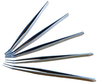 5 stks/partij Roestvrijstalen Pincet Naaien Gereedschap