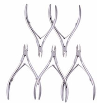 5 stks/partij Rvs Nail Art Cuticle Nipper Dode Huid Sharp Nail Cutter Voor Pedicure Manicure Tang Cutter Beauty Tool