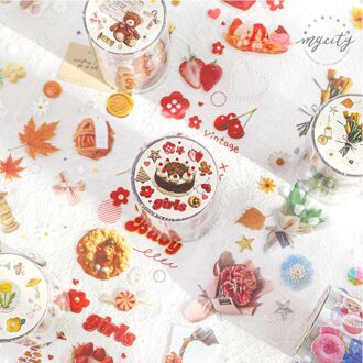 5 Stks/partij Schat Borst Serie Weinig Verse Mooie Meisje Decoratie Pet Tape