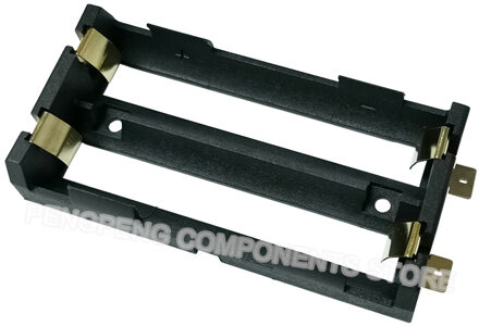 5 stks/partij SMT SMD 2x18650 Batterij Houder Met Vergulde Fosforbrons Pinnen, 2x18650 Batterij Box