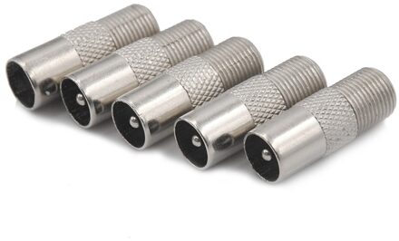 5 Stks/partij Stb Quick Plug Rf Coax F Female Naar Rf Mannelijke Connector Tv Antenne Coaxiale Connector F Connector Tv coaxiale Plug