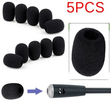 5 stks/partij Vervanging Mic Cover Microfoon Voorruit Windshied Headset Foam Microfoon Cover Telefoon Headset 35*25*10mm