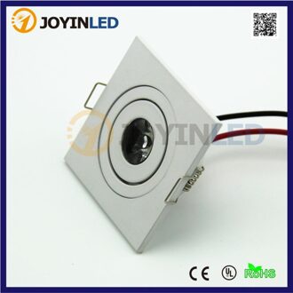 5 Stks/partij Witte Vierkante Mini Led Plafond Spot Verlichting AC85-265V 3W Onder Led Kabinet Lampen