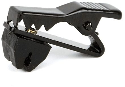 5 Stks/partij Zwart Crocodile Microfono Sluiting Revers Lavalier Microfoon Kabel Tie Clip Op Kraag Klem Microfone Houder Klem