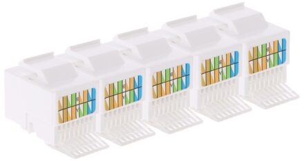 5 stks RJ45 Jack Socket Cat6 Netwerk Ethernet Verbinding Adapter Tool-Minder Module