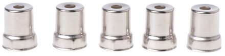 5 Stks/set 19Mm Staal Cap Magnetron Vervanging Ronde Gat Magnetron Silver Tone