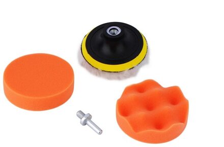 5 Stks/set 4 Inch Buffing Pad Auto Polijsten Spons Wiel Kit Met M10 Boor Adapter Buffer Hoge Bruto dropping