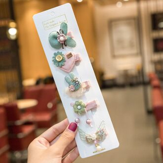 5 Stks/set Cartoon Dieren Baby Meisjes Hair Clips Cute Bows Bloem Kids Haarspelden Haarspeldjes Baby Haar Accessoires style1