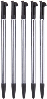 5 Stks/set Draagbare Intrekbare Stylus Touch Screen Pen Metalen Telescopische Pen Voor Nintendo 3DS