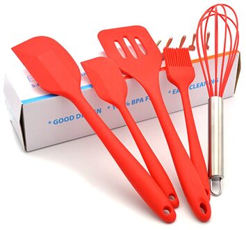 5 stks/set Food Grade Siliconen Bakken Gebruiksvoorwerp Set Hittebestendige Siliconen Keuken Koken Gereedschap Bakvormen