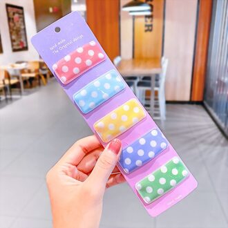 5 Stks/set Kinderen Schattige Snoep Haarspeld Haar-Clip Cartoon Hoofd Sieraden -Vormige Clip Mode Haaraccessoires voor Baby 04