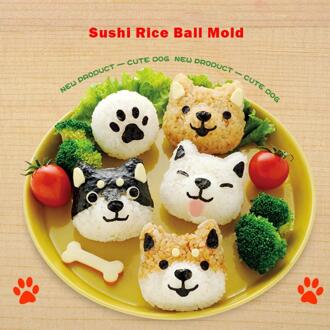 5 stks/set Leuke Cartoon Sushi Nori Rijst Mold Decor Cutter Bento Maker Sandwich DIY Tool Keuken Accessorie
