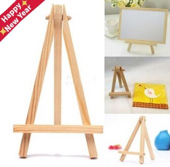 5 Stks/set Mini Artist Houten Schildersezel Houten Bruiloft Tafel Card Stand Display Houder Voor Party Decoratie 8*15cm
