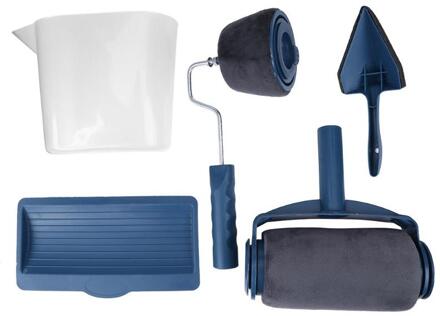 5 stks/set Multi-functionele Muur Decoratieve Verf Roller Hoek Borstel Handvat Tool DIY Huishoudelijke Gebruik Eenvoudig te Bedienen Schilderen borstel