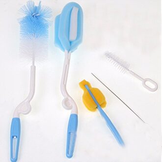 5 stks/set Multifunctionele Spons Borstel Cup Fles Borstel Borstel Wassen Huishoudelijke Tool voor Baby Bottle Borstels